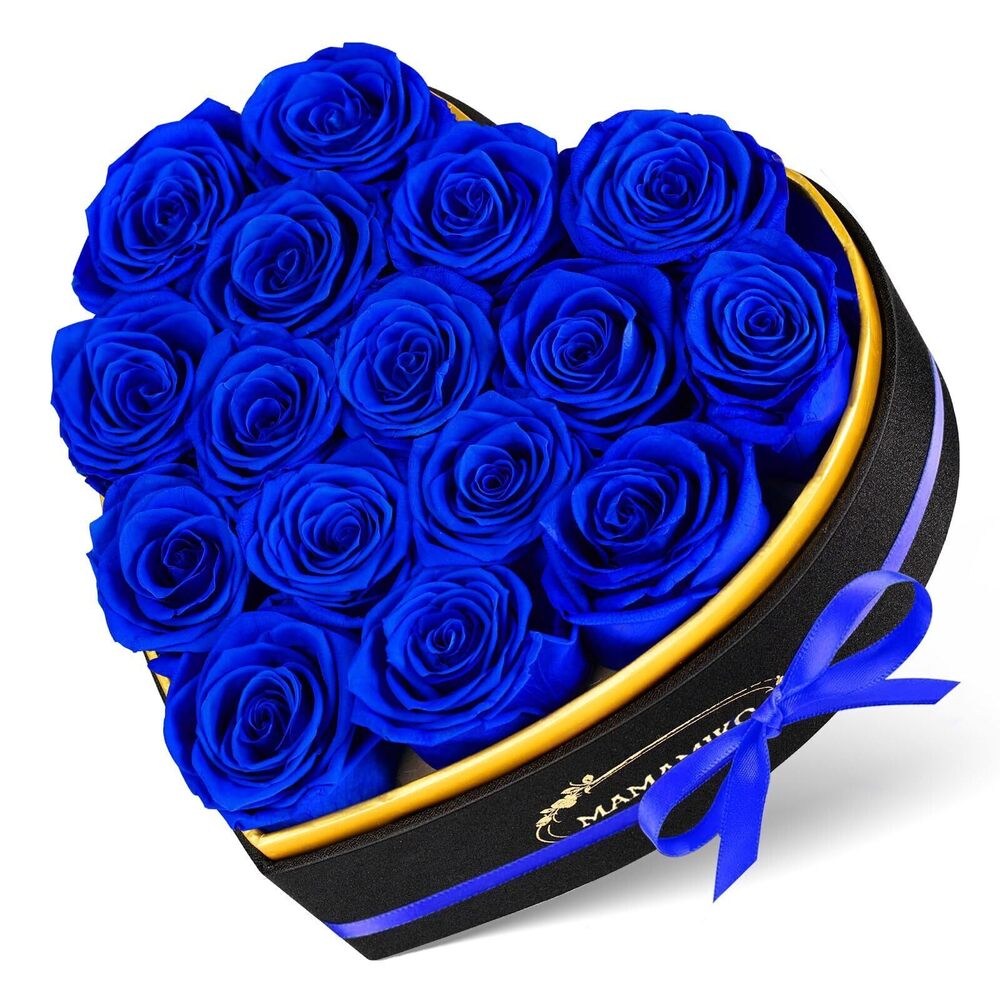 7778 16 Preserved Roses in Heart Shape Gift Box for Her - Forever Flowers